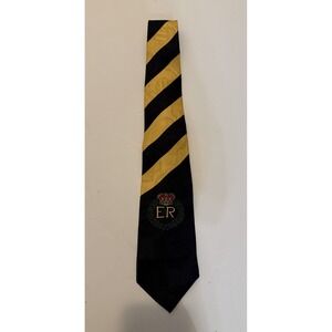 VTG Robert Talbott ER English Royalty British Tie Quality Italy Silk Design 56"